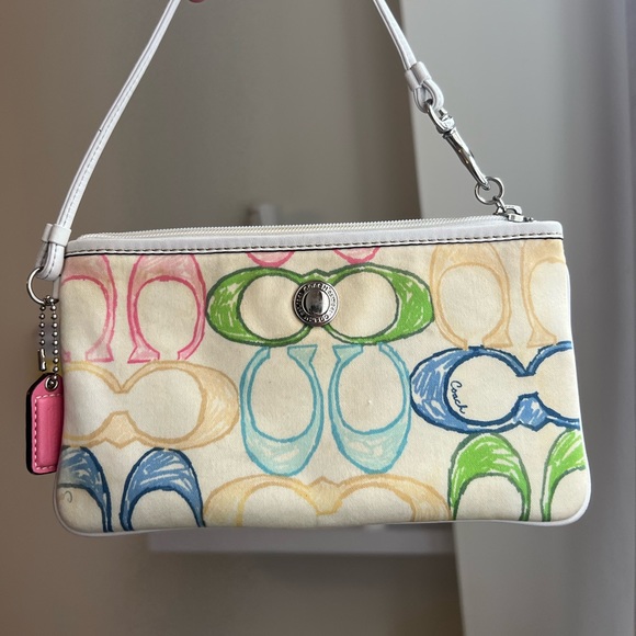 COACH Classic Y2K Multicolor Wristlet - Picture 1 of 7